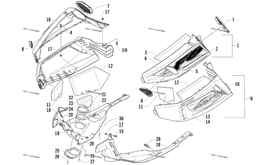 Skid Plate And Side Panel Assembly