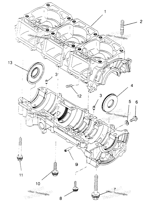 Crankcase Ultra Sp & European Ultra Sp E960678