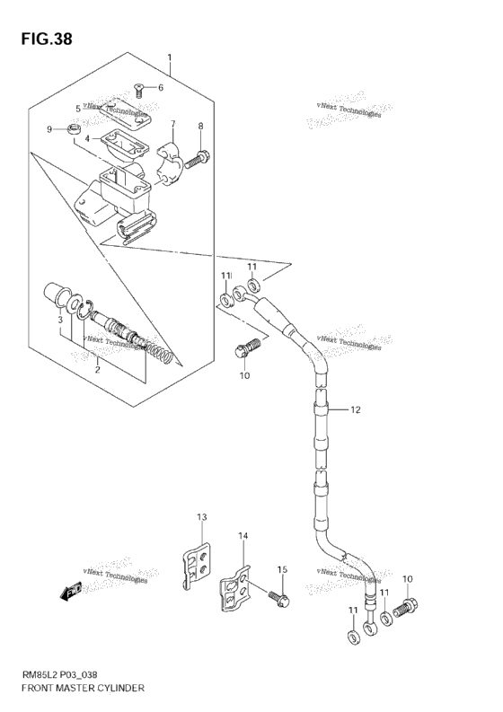 Front Master Cylinder (Rm85l)