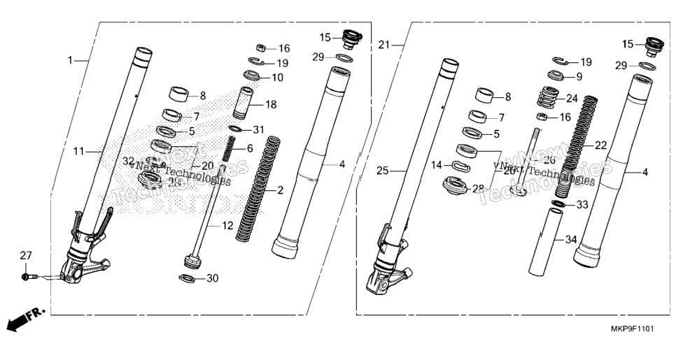 Front Fork (Cb500fa'22/'23)