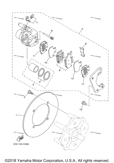Rear Brake Caliper
