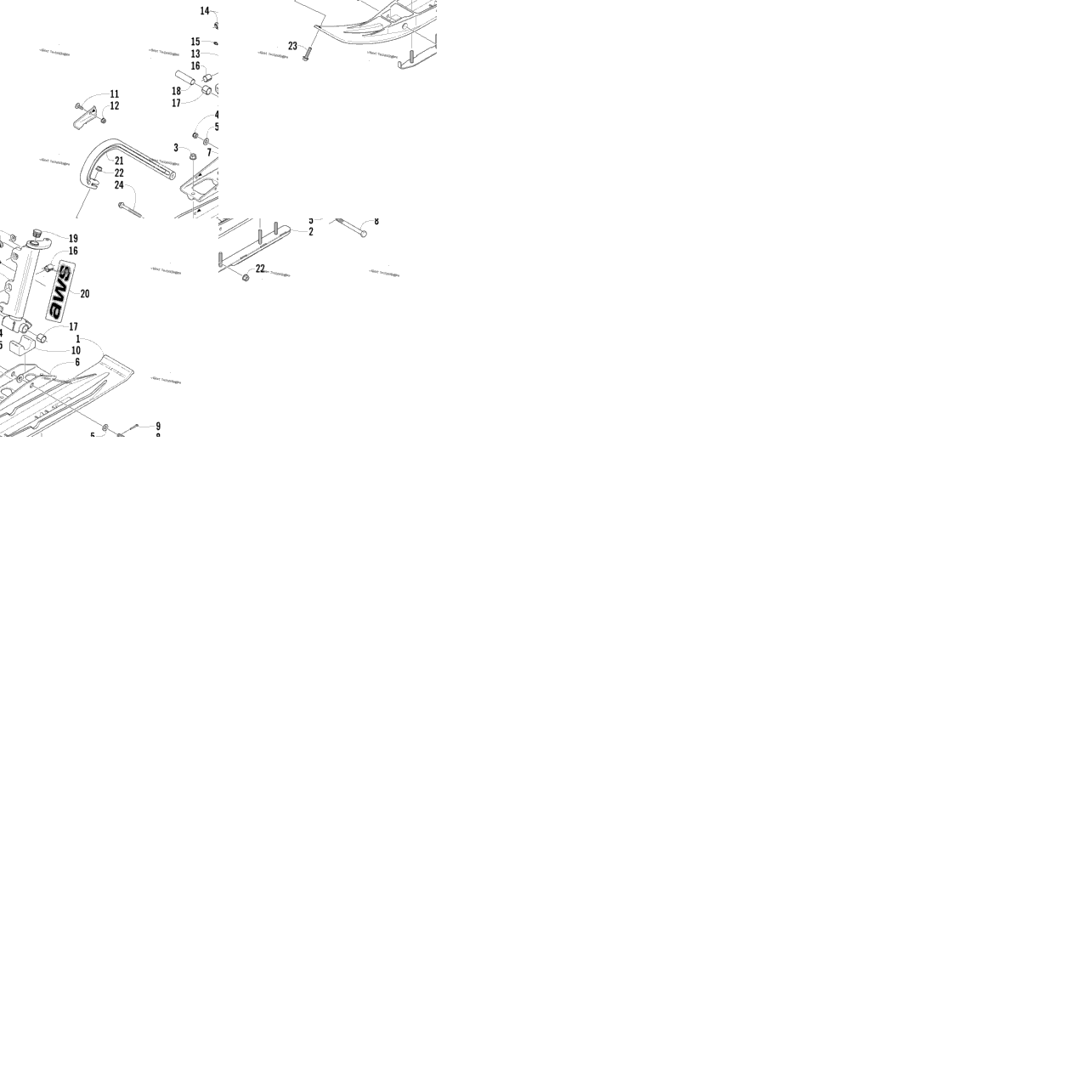 Ski And Spindle Assembly