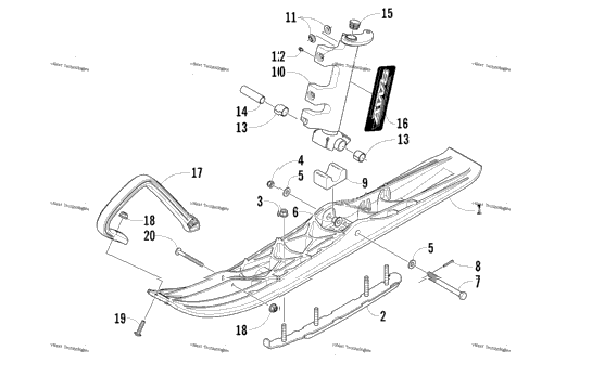 Ski And Spindle Assembly