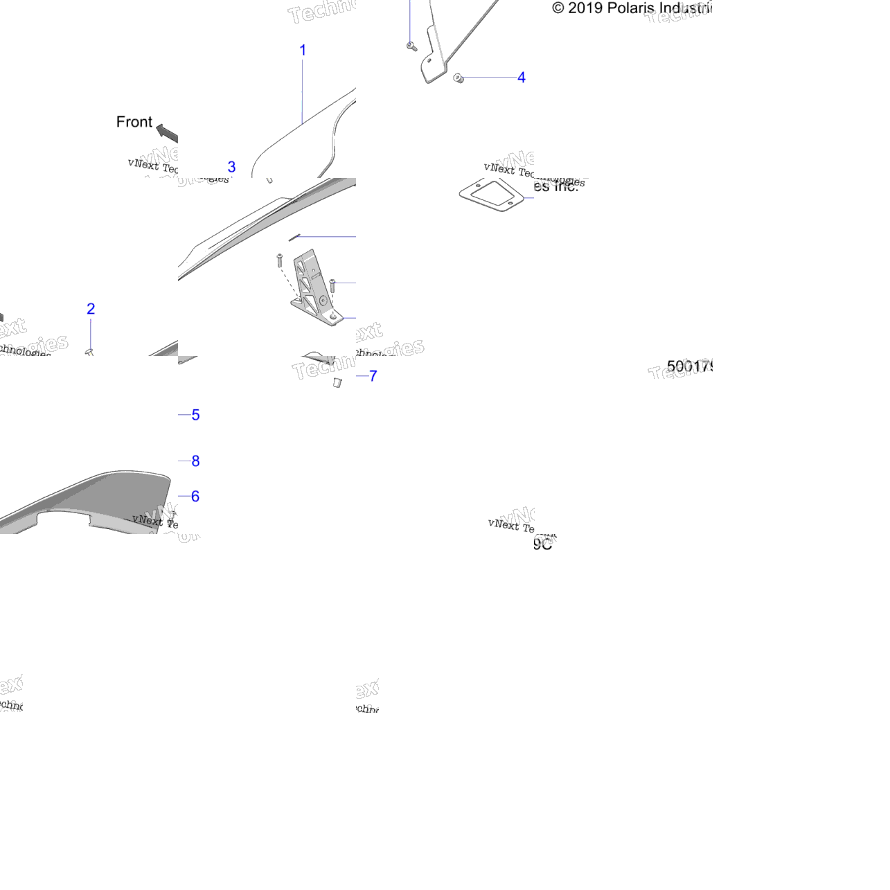 Body, Wind Deflector T23aalhb/Gb (500179C)