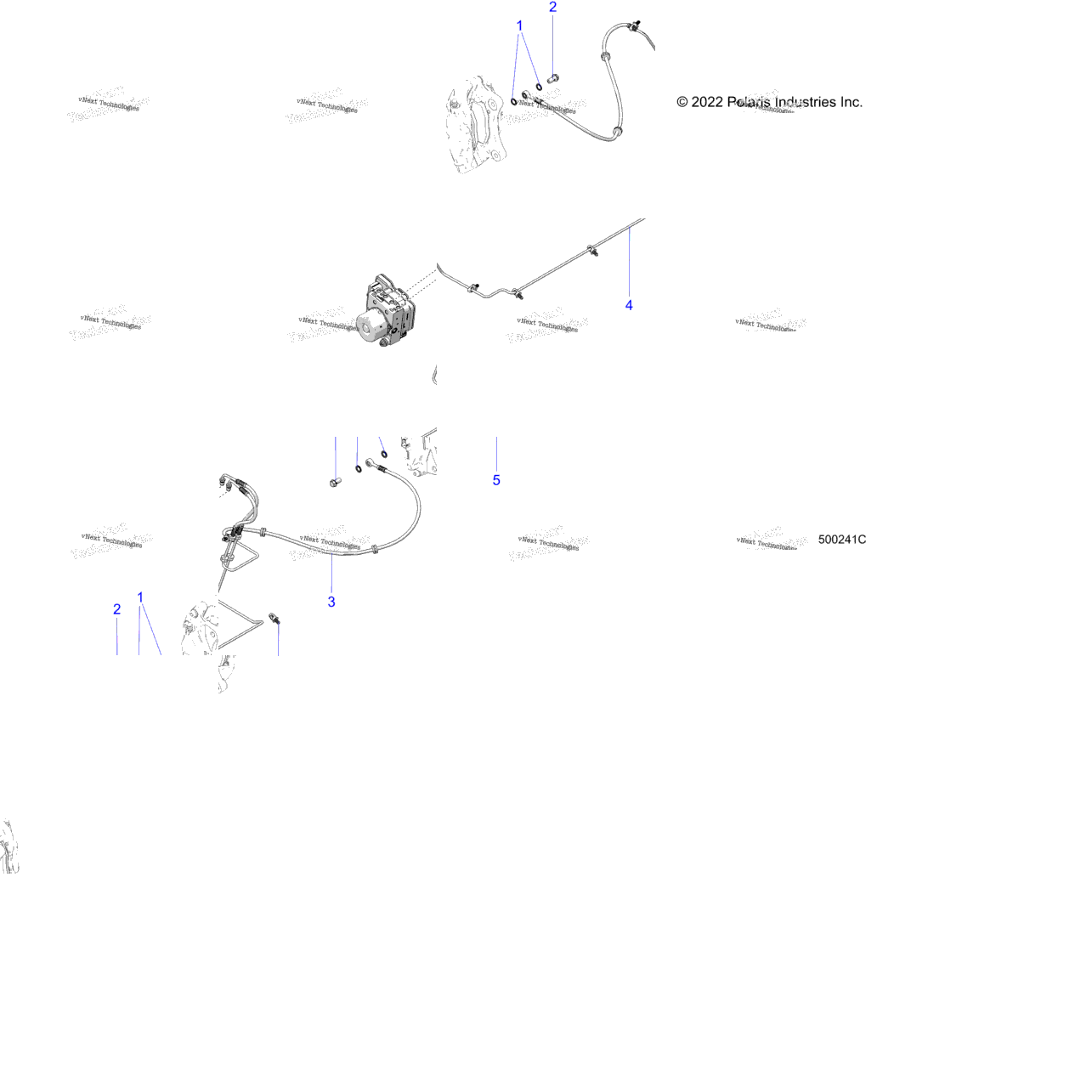 Brakes, Front Brake Line T23aalhb/Gb