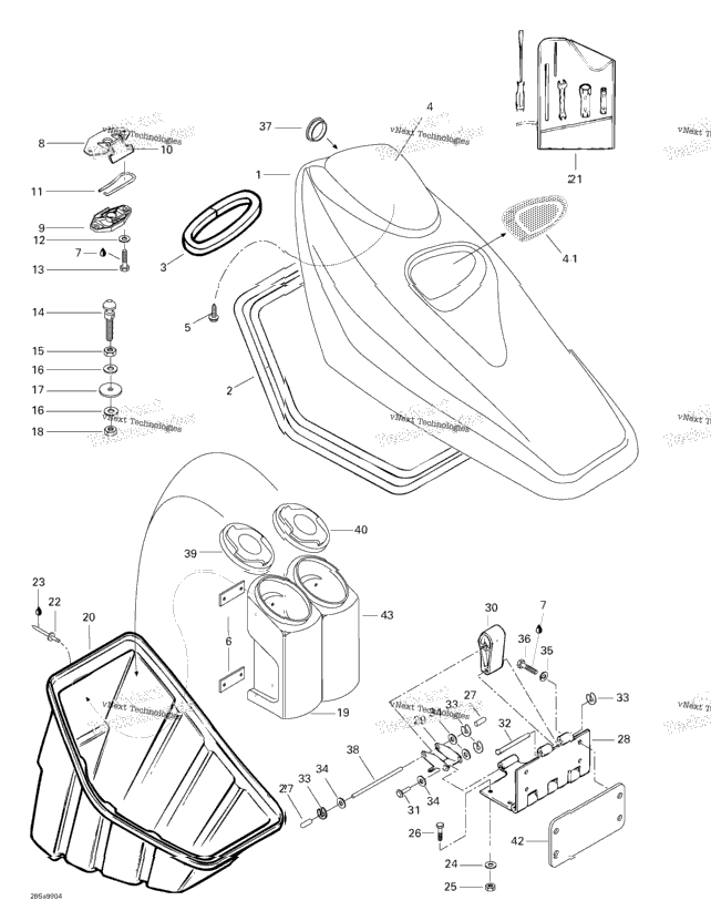 Front Storage Compartment