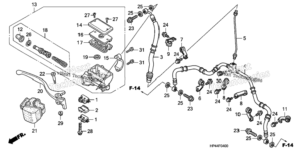 Front Brake Master Cylinder