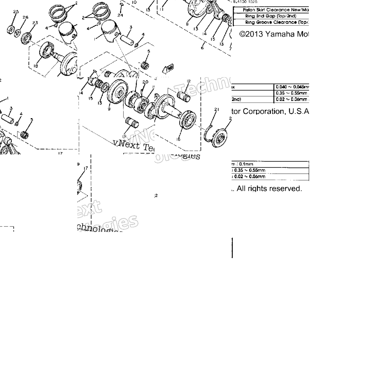 Crankshaft - Piston