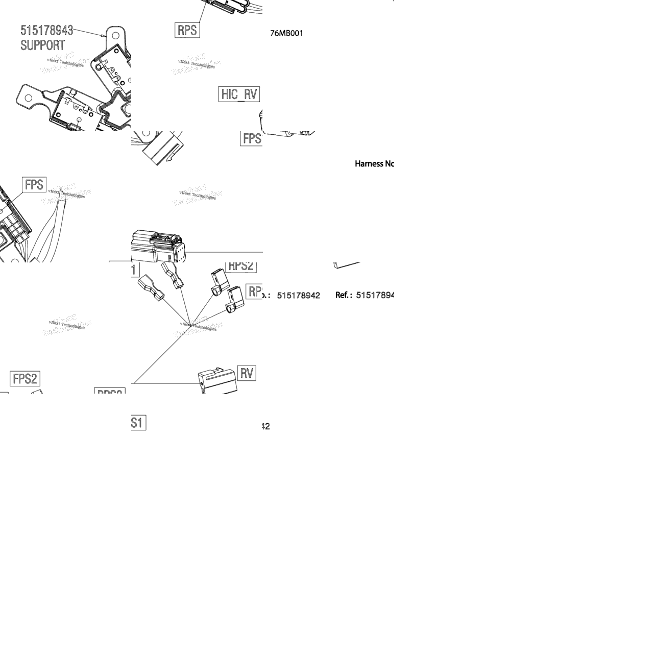 Electric - Reverse Wiring Harness - 515178942
