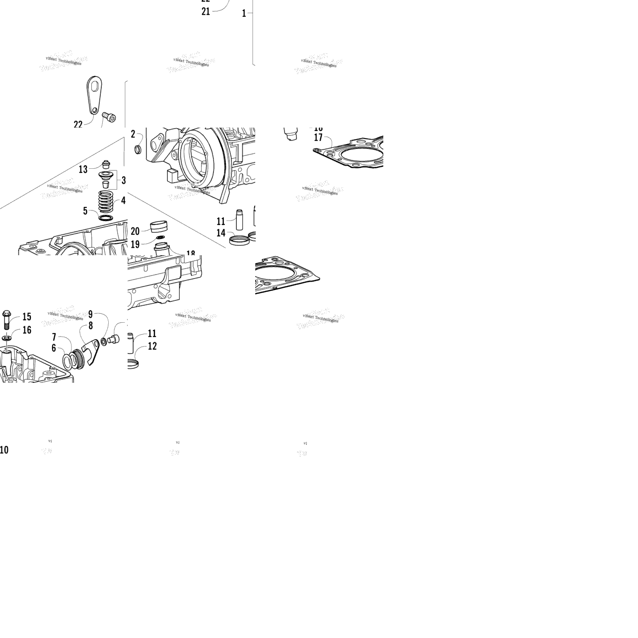 Cylinder Head And Precombustion Chamber Assembly