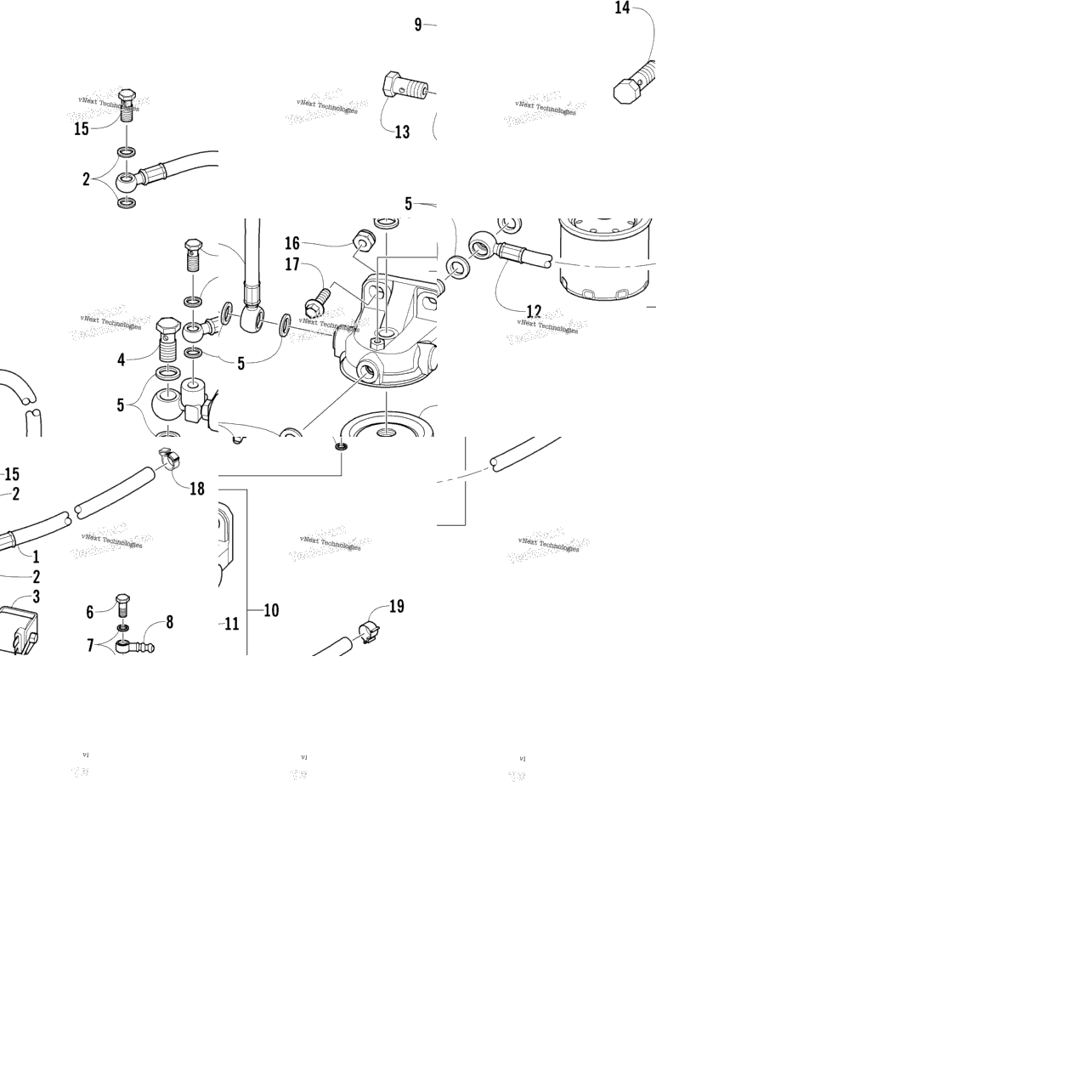 Fuel Filter, Electro-Valve, And Hoses Assembly