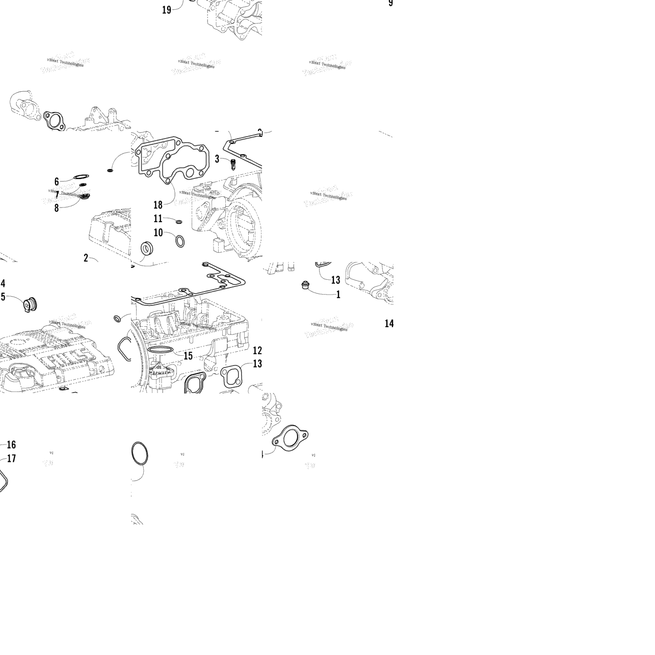 Top End Gasket Set Assembly