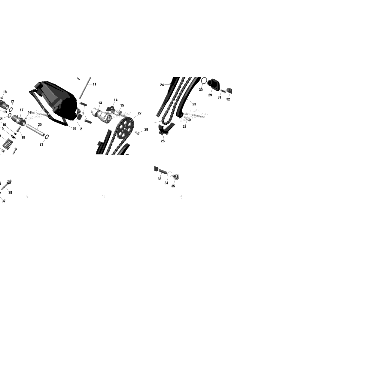 Rotax - Cylinder Head, Rear