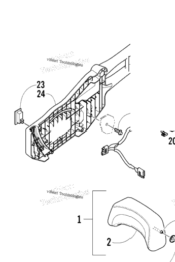 Backrest And Taillight Assembly