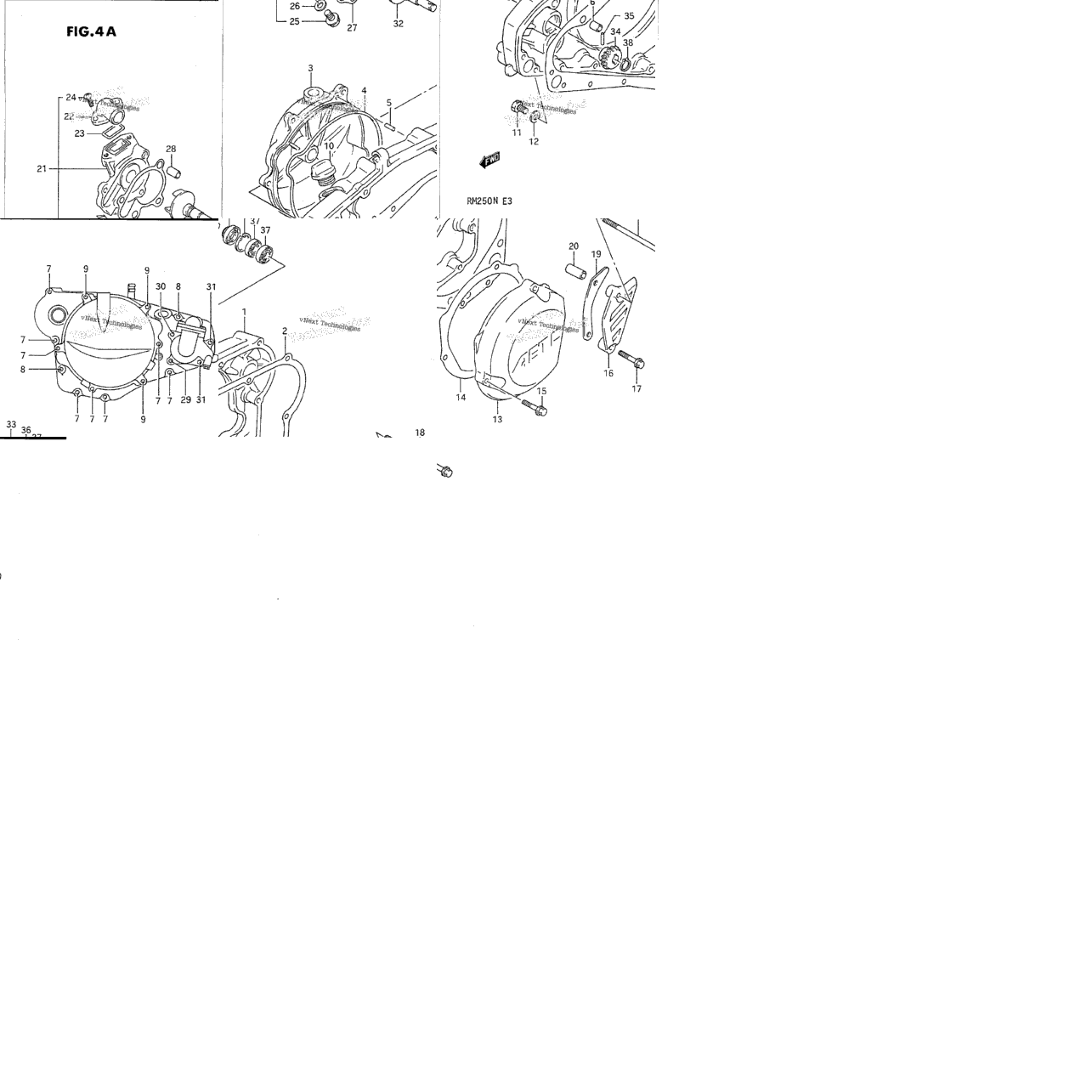 Crankcase Cover - Water Pump (Model L/M/N)