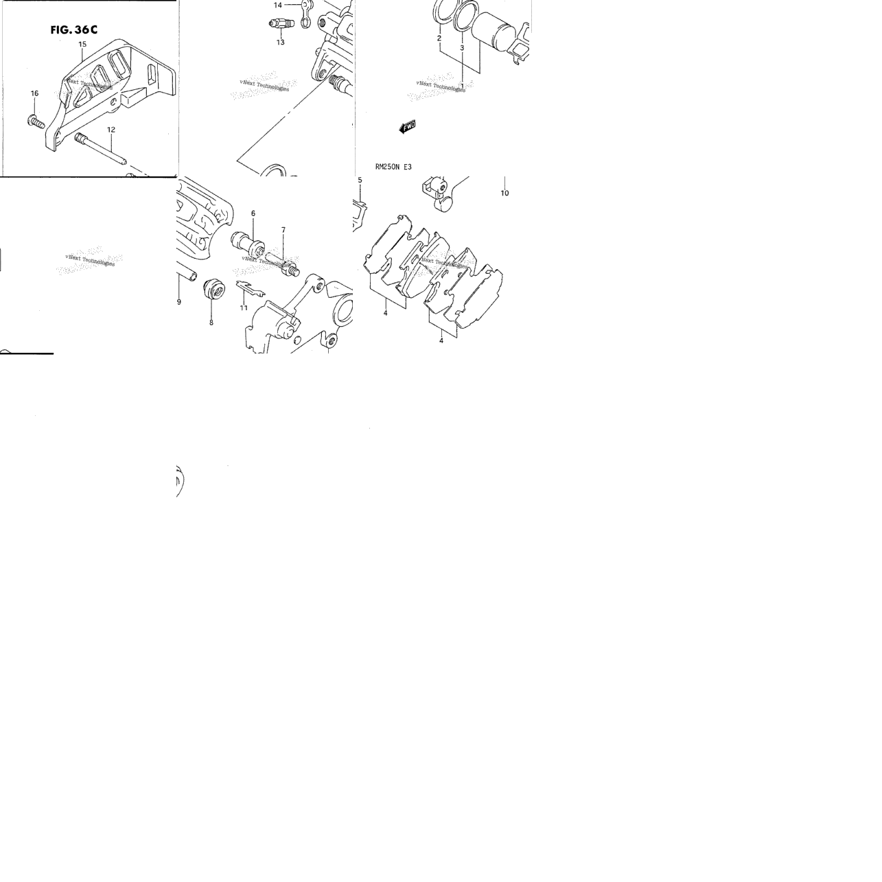 Rear Calipers (Model N)