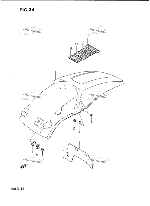 Rear Fender (Model K/L/M)
