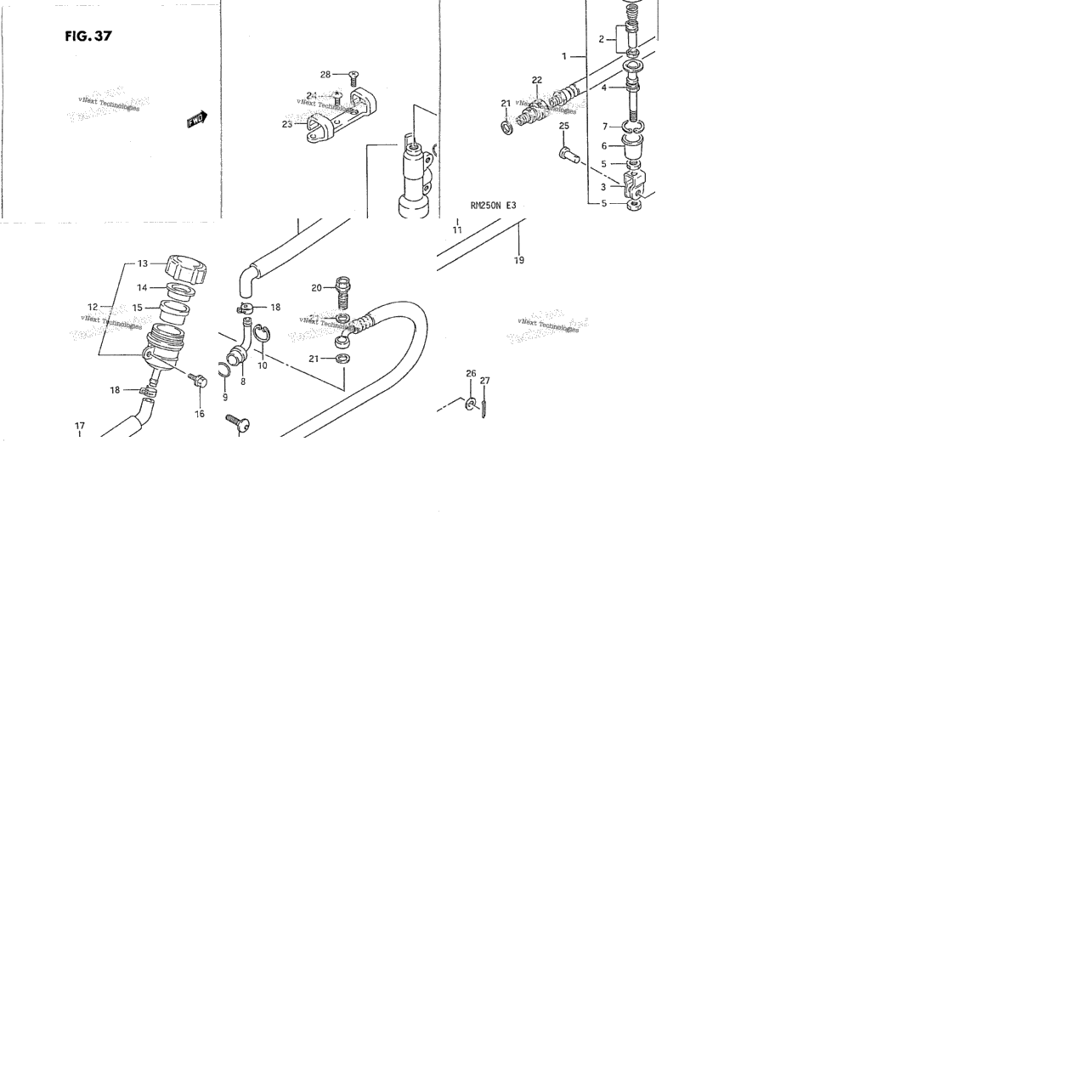 Rear Master Cylinder (Model K)