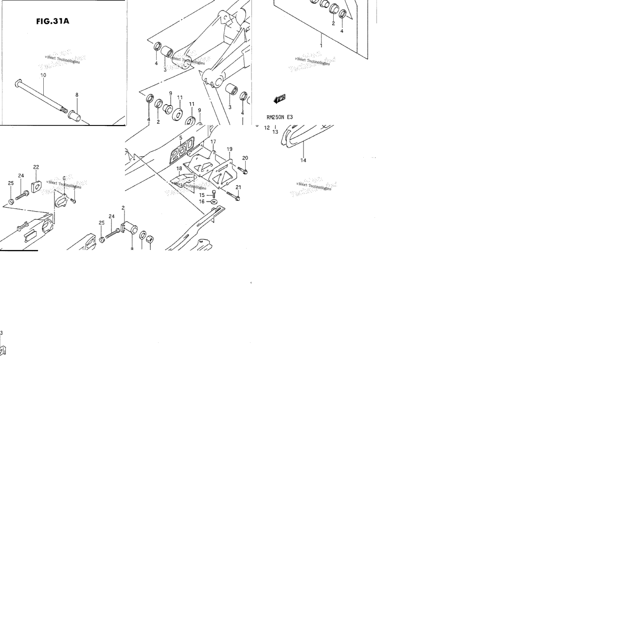 Rear Swinging Arm (Model M)