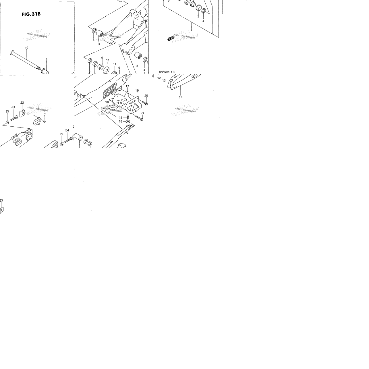 Rear Swinging Arm (Model N)