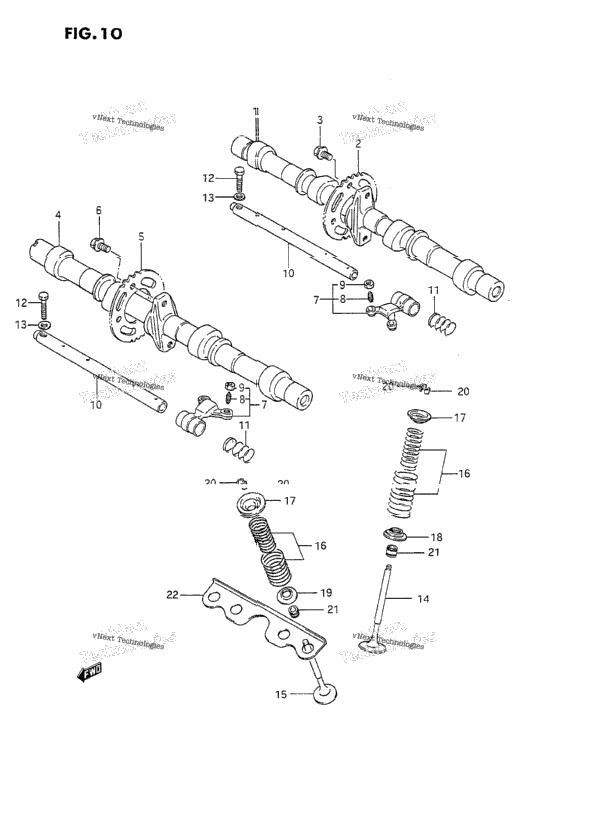 Cam Shaft - Valve (Model J/K/L/M)