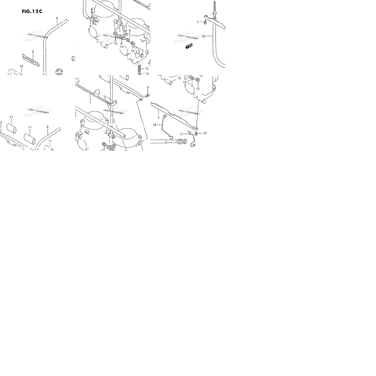 Carburetor Fittings (Model L/M/N/P/R/S/T)