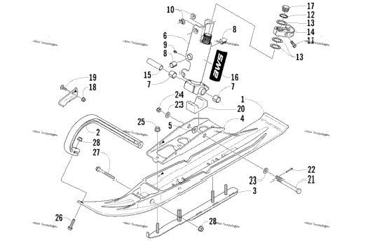 Ski And Spindle Assembly