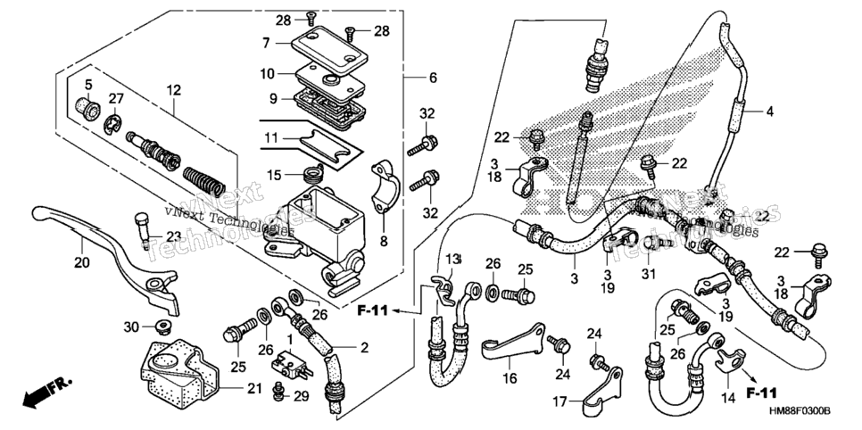 Front Brake Master Cylinder