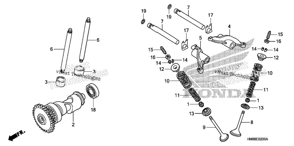 Camshaft + Valve