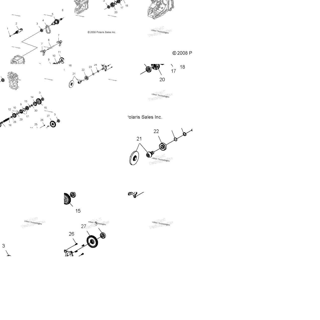 Drive Train, Main Gearcase Internal
