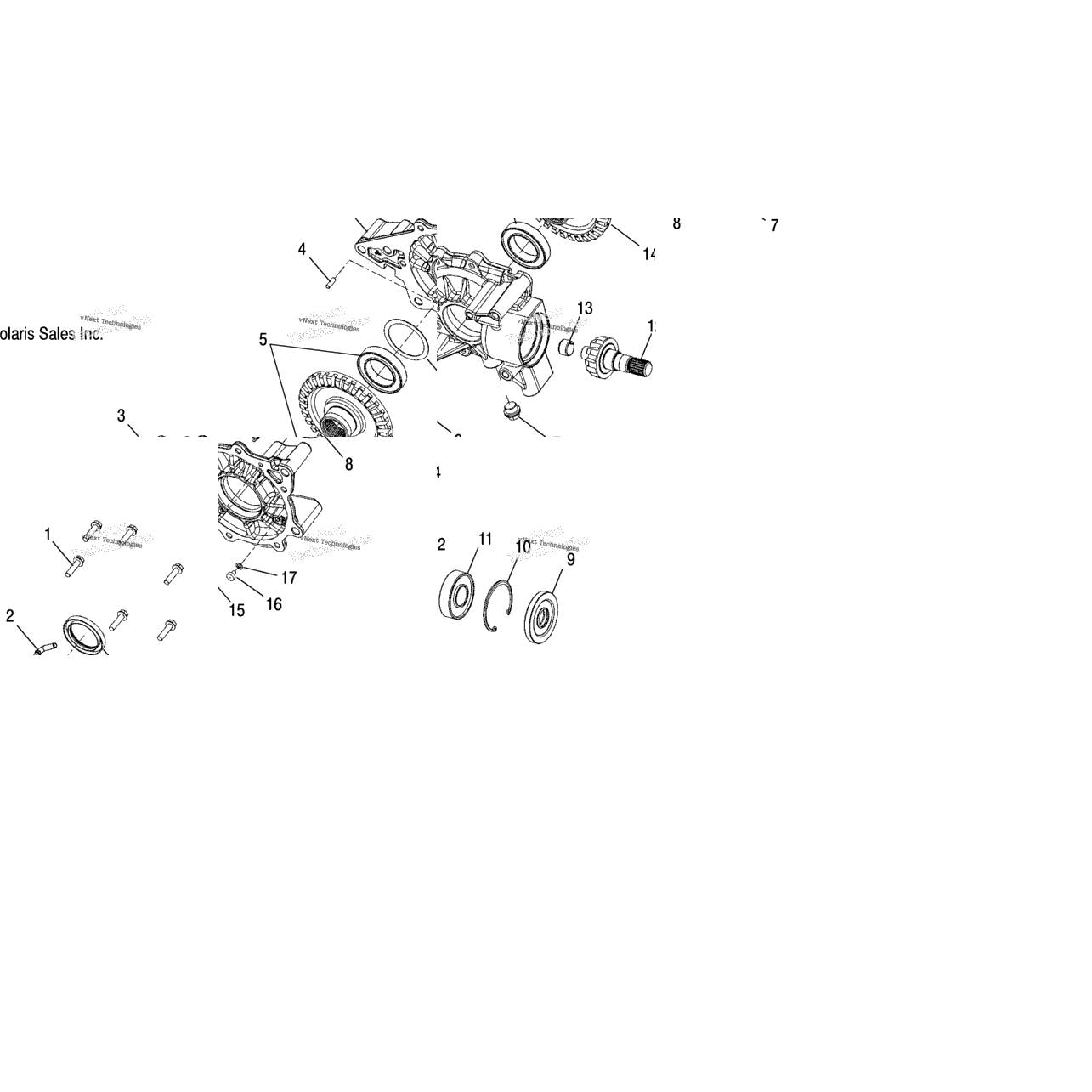 Drive Train, Rear Gearcase Internals