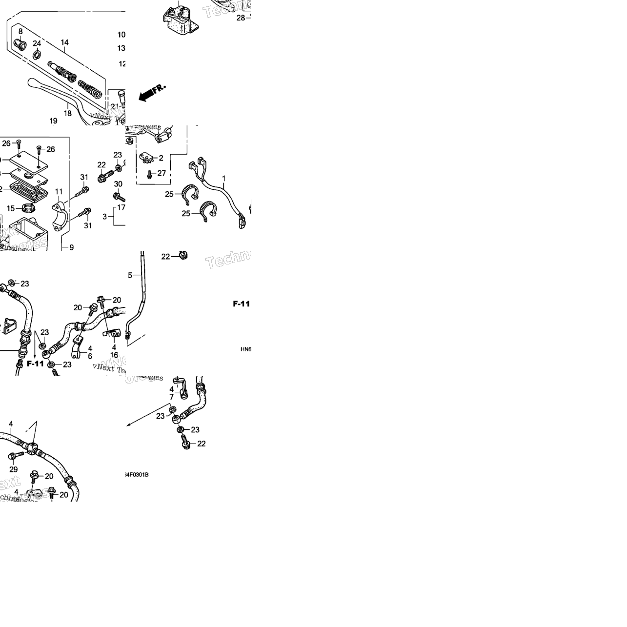 Front Brake Master Cylinder ('06-)