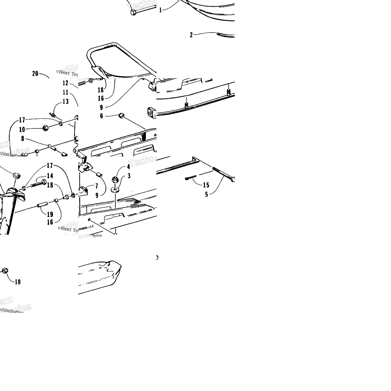 Ski And Spindle Assembly