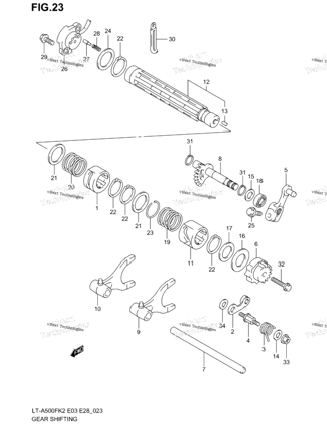 Gear Shifting (Model K2)