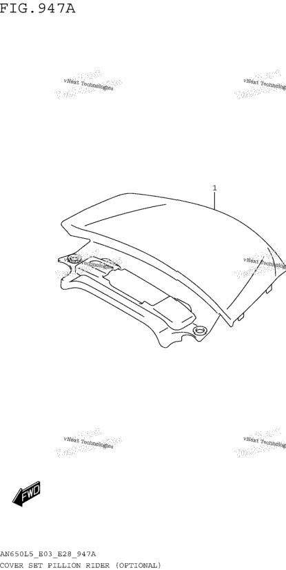 Cover Set Pillion Rider (Optional)