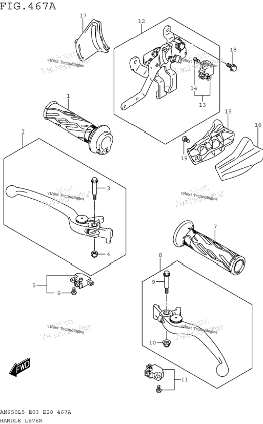 Handle Lever (An650l5 E03)