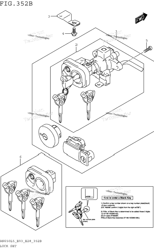 Lock Set (An650l5 E33)