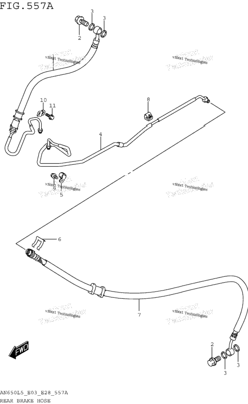 Rear Brake Hose
