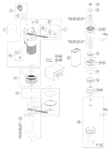 Shock Absorber Disassembled