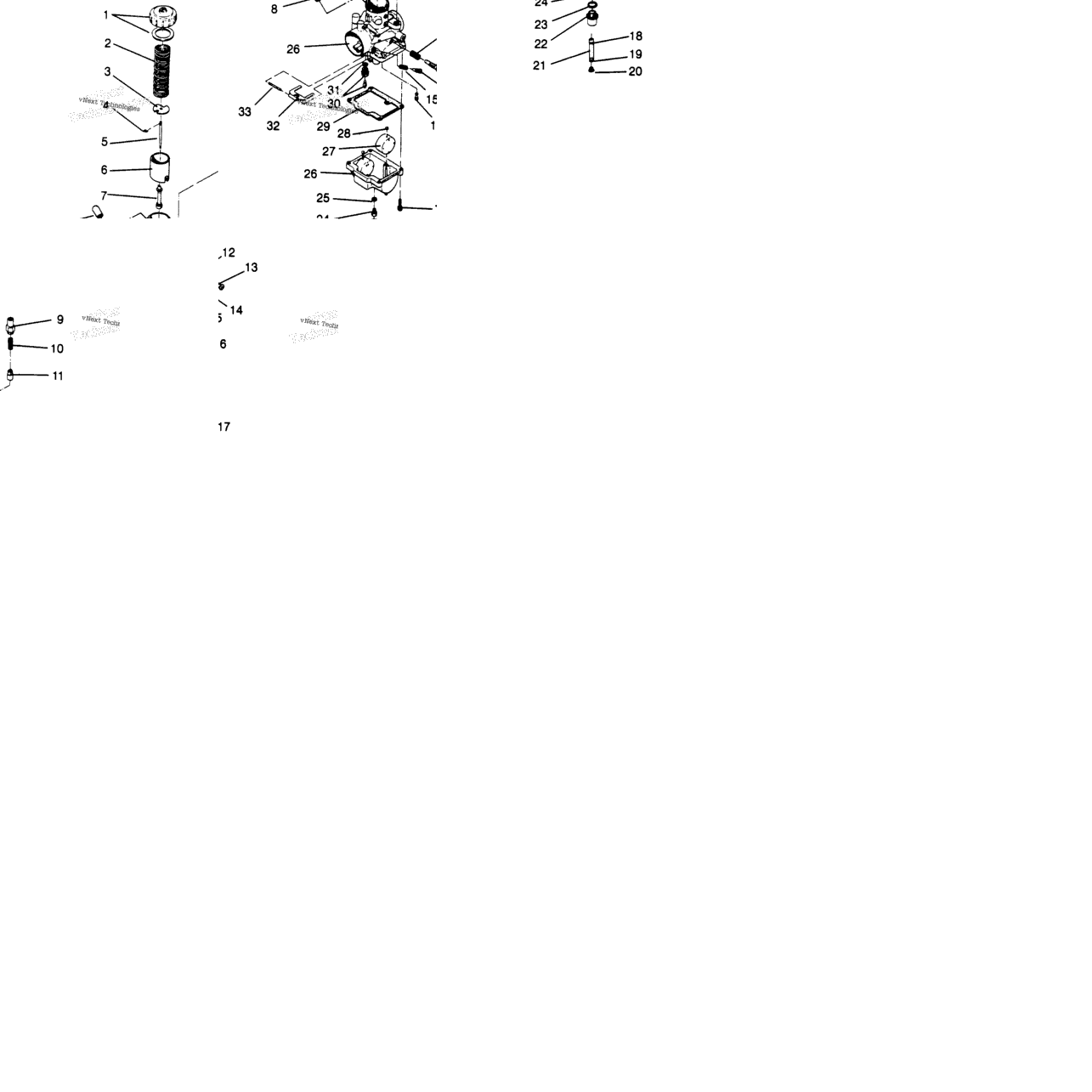 Carburetor Lite 0963433, Euro Lite & Lite Deluxe 0963431