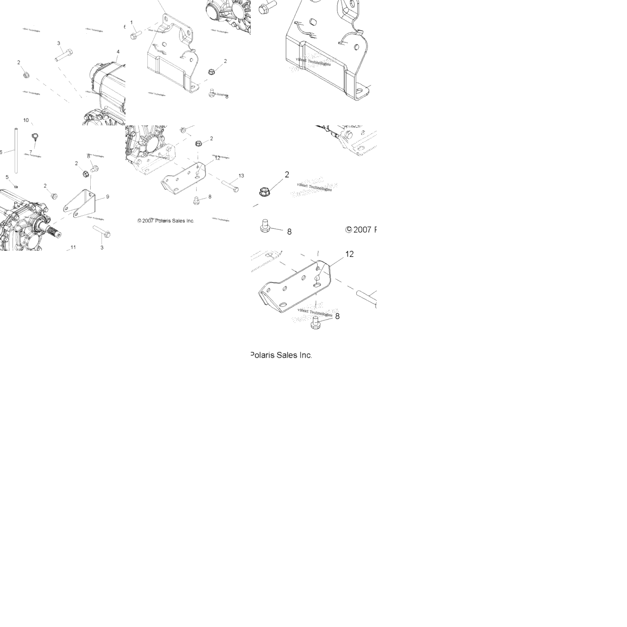 Drive Train, Main Gearcase Mounting
