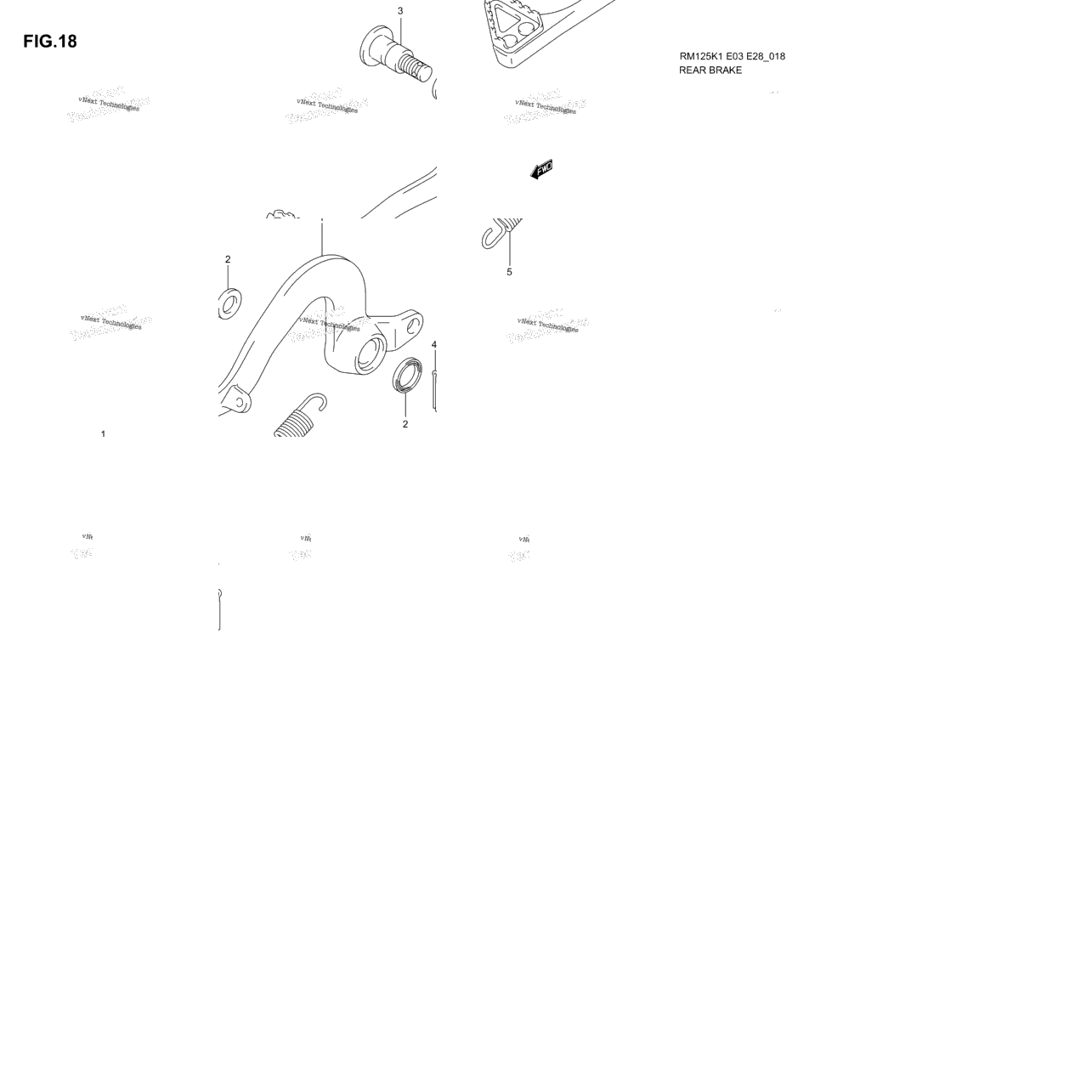 Rear Brake (Model K1/K2)