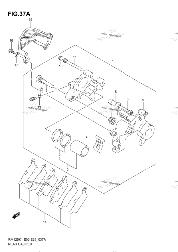 Rear Caliper (Model K4)