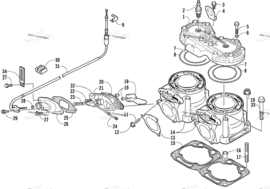 Cylinder And Head Assembly