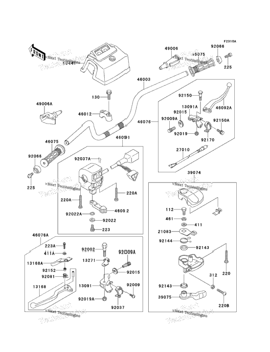 Handlebar (Klf220-A13-A14)