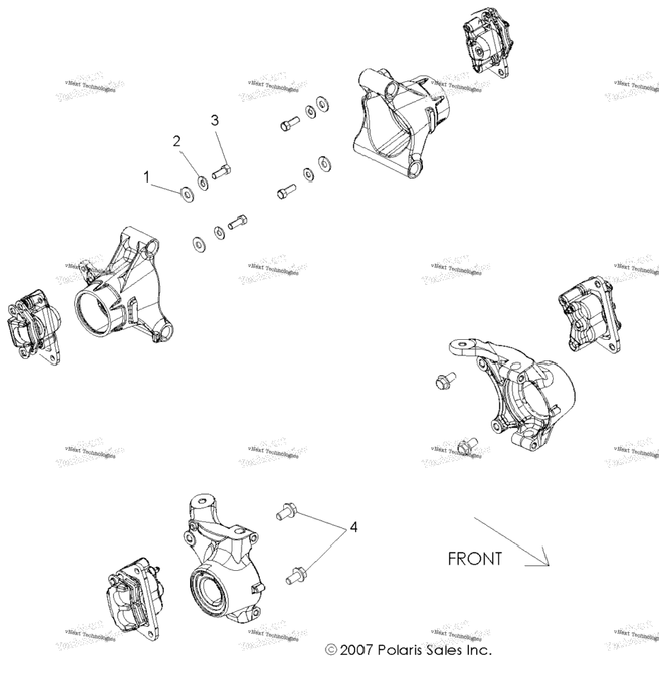 Brake, Caliper Mounting