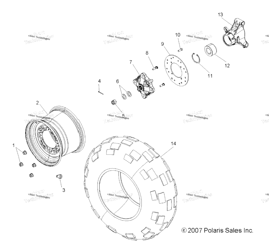Wheel, Rear