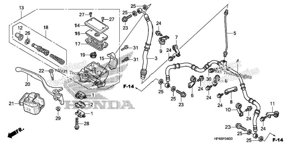 Front Brake Master Cylinder