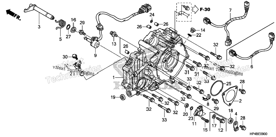 Rear Crankcase Cover