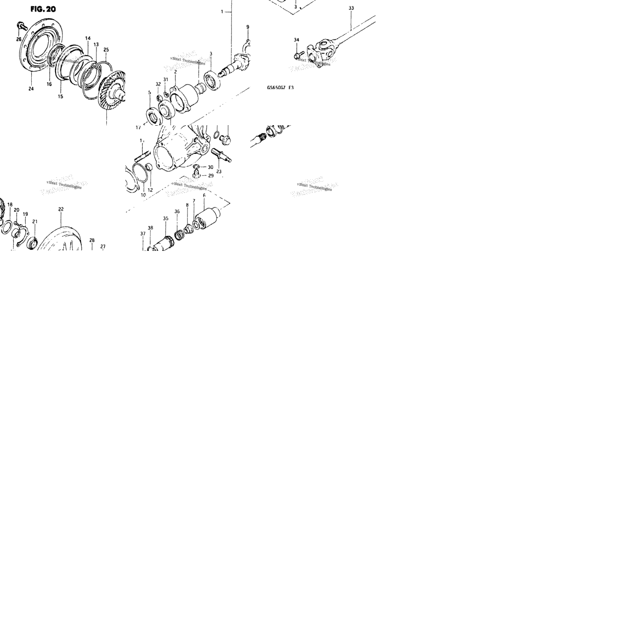 Propeller Shaft - Final Drive Gear